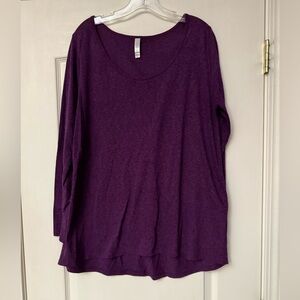 LuLaRoe Deep Purple Long Sleeve Top